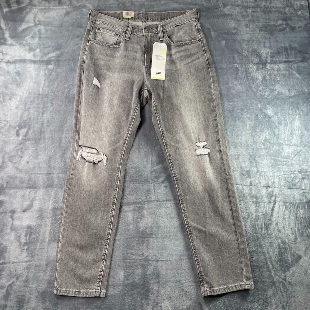 Levi's‎ 531 Jeans Mens 31X30 Athletic Slim Distressed Stretch Gray Fade Denim